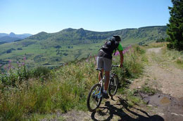 Balade en VTT dans la Parc des Monts d'Ardèche